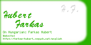 hubert farkas business card